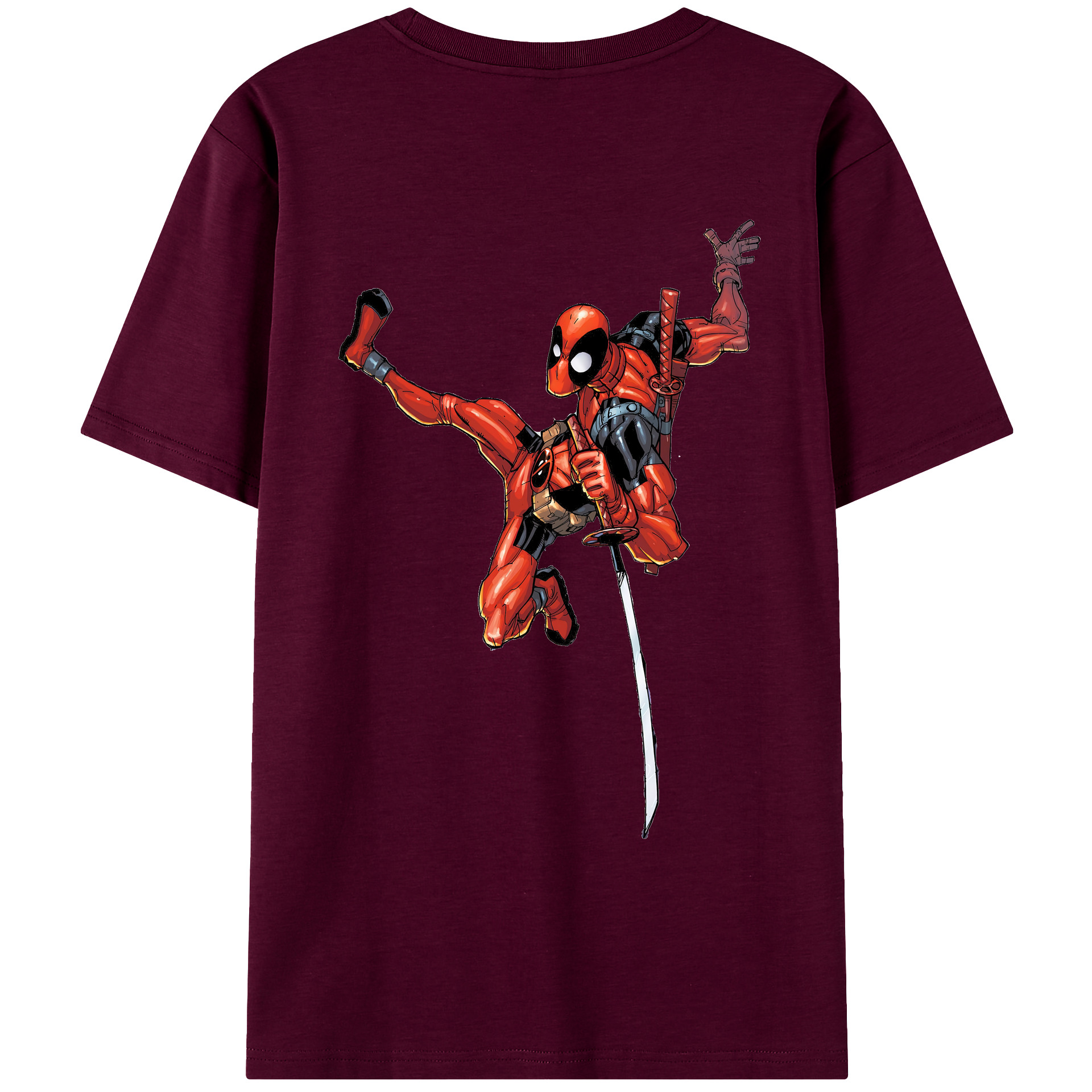 （画像用） Deadpool デッドプール レディース半袖Tシャツ(バックプリント)